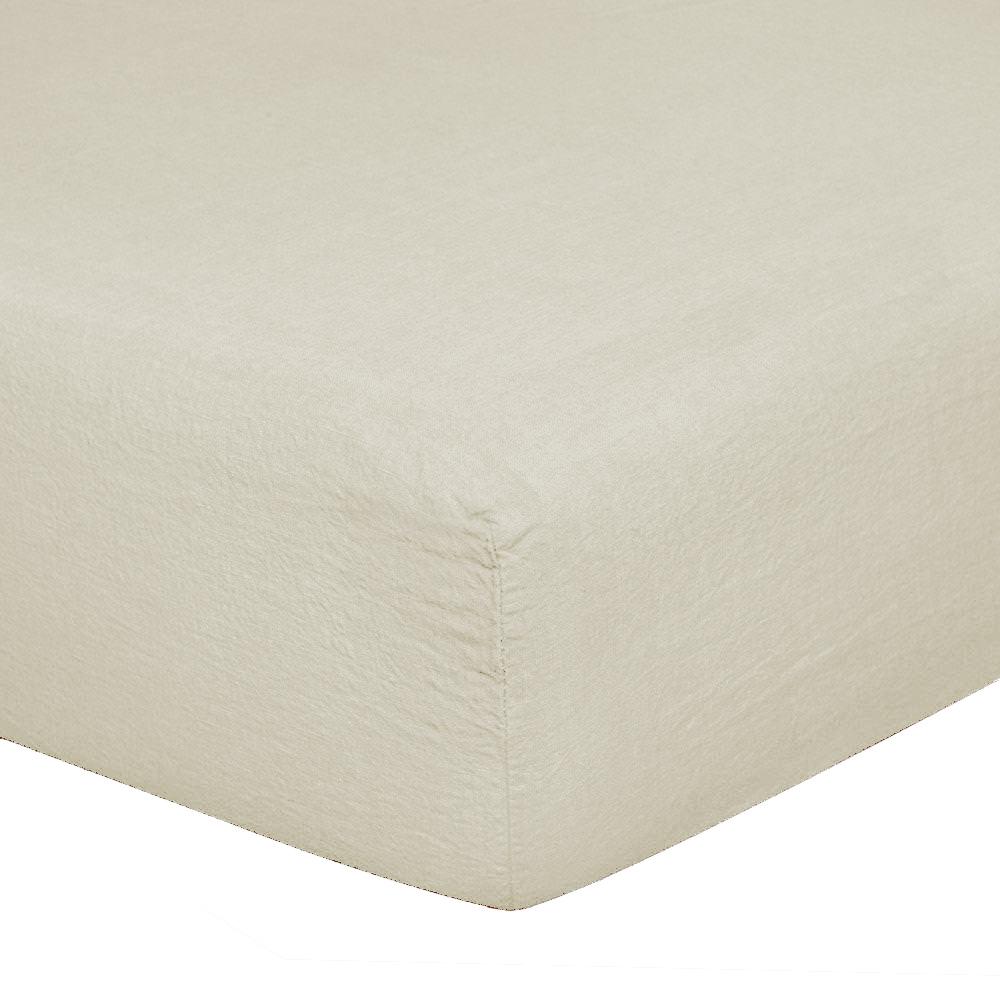 Lenzuola da Sotto con angoli in Puro Lino StoneWashed No Stiro Lenzuolo Sotto Loft by BiancoPerla 