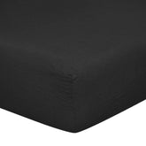 Lenzuola da Sotto con angoli in Puro Lino StoneWashed No Stiro Lenzuolo Sotto Loft by BiancoPerla Singola Nero 