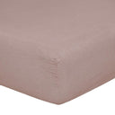 Lenzuola da Sotto con angoli in Puro Lino StoneWashed No Stiro Lenzuolo Sotto Loft by BiancoPerla Singola Rosa (Incenso) 