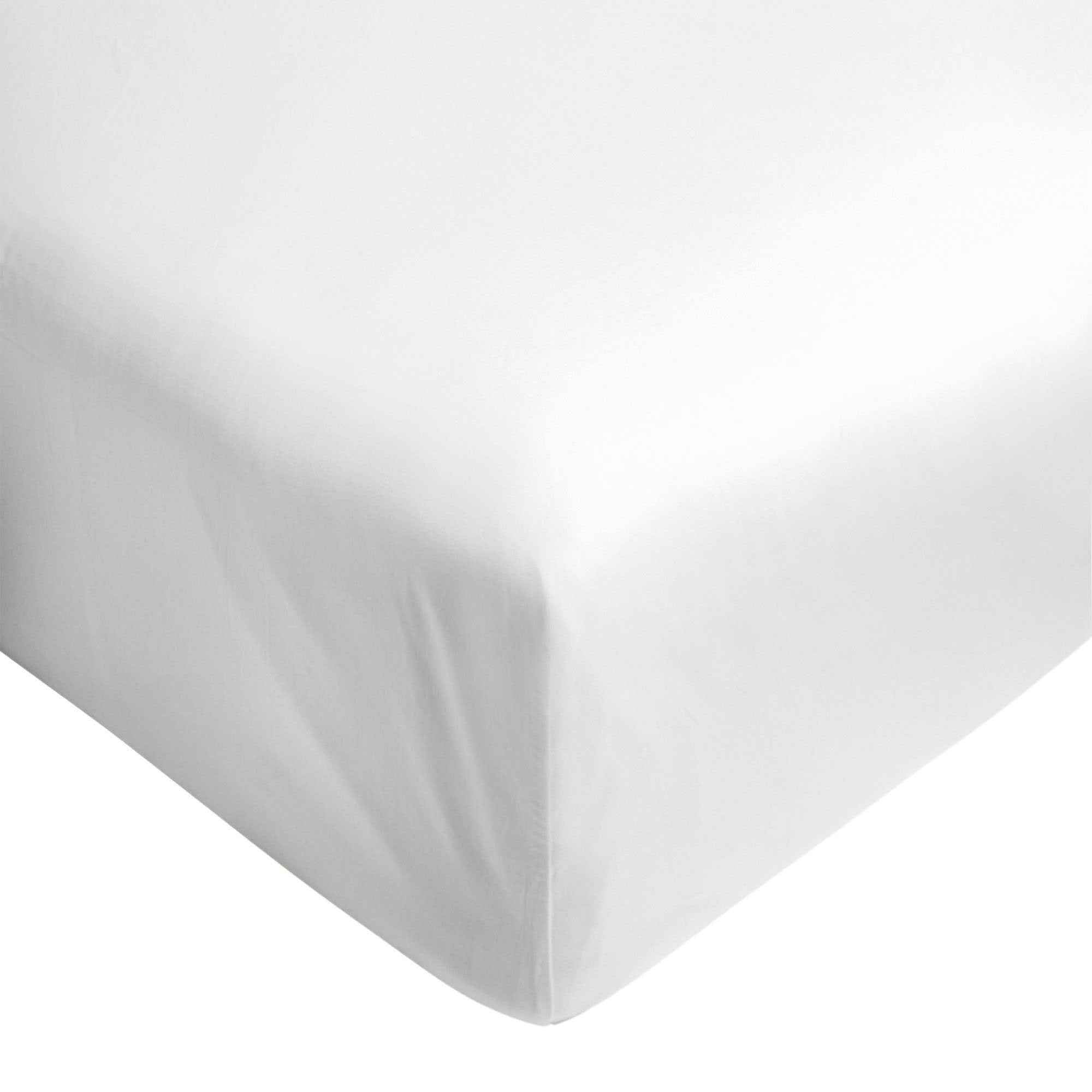 Lenzuolo da Sotto con angoli in Raso di Cotone - Mirror Lenzuolo Sotto Lisola Singola Bianco 