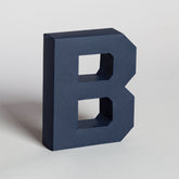Lettera Decorativa Tridimensionale Carta da Montare - Papertype Lettera 3d Papertype B Blu 