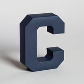 Lettera Decorativa Tridimensionale Carta da Montare - Papertype Lettera 3d Papertype C Blu 