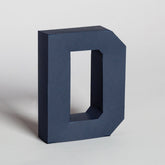 Lettera Decorativa Tridimensionale Carta da Montare - Papertype Lettera 3d Papertype D Blu 