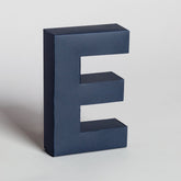 Lettera Decorativa Tridimensionale Carta da Montare - Papertype Lettera 3d Papertype E Blu 