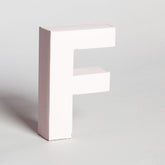 Lettera Decorativa Tridimensionale Carta da Montare - Papertype Lettera 3d Papertype F Rosa 