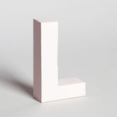Lettera Decorativa Tridimensionale Carta da Montare - Papertype Lettera 3d Papertype L Rosa 