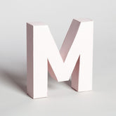 Lettera Decorativa Tridimensionale Carta da Montare - Papertype Lettera 3d Papertype M Rosa 