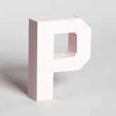 Lettera Decorativa Tridimensionale Carta da Montare - Papertype Lettera 3d Papertype P Rosa 