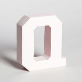 Lettera Decorativa Tridimensionale Carta da Montare - Papertype Lettera 3d Papertype Q Rosa 