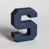 Lettera Decorativa Tridimensionale Carta da Montare - Papertype Lettera 3d Papertype S Blu 