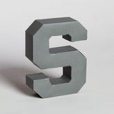 Lettera Decorativa Tridimensionale Carta da Montare - Papertype Lettera 3d Papertype S Grigio 