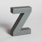 Lettera Decorativa Tridimensionale Carta da Montare - Papertype Lettera 3d Papertype Z Grigio 