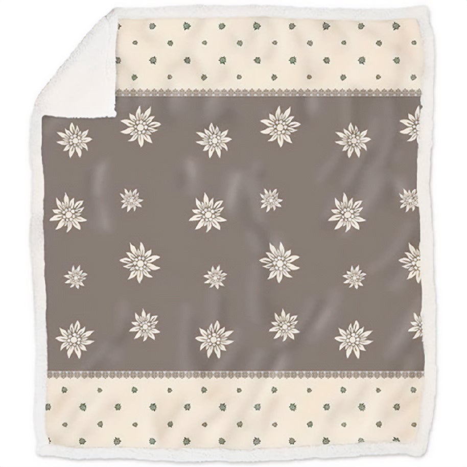 Morbidotto in MicroPile Fantasia invernale - Braies Plaid Daunex Plaid Tortora 