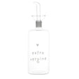 Oliera in Vetro Borosilicato Serigrafata - Extravergine Oliera Simple Day Bianco 