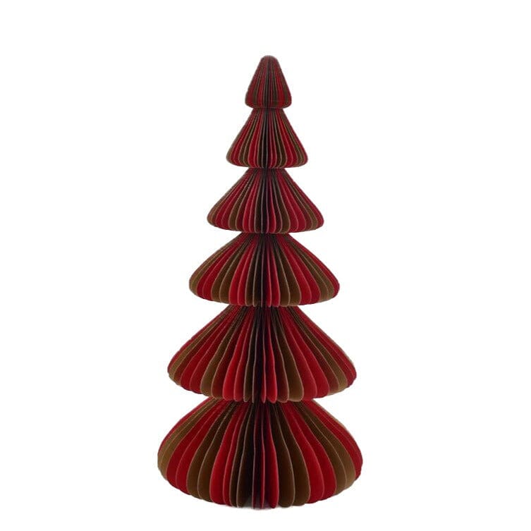 Origami Decorativo a Forma di Albero in Carta - Origami Tree Complemento Arredo Villa Altachiara Rosso 