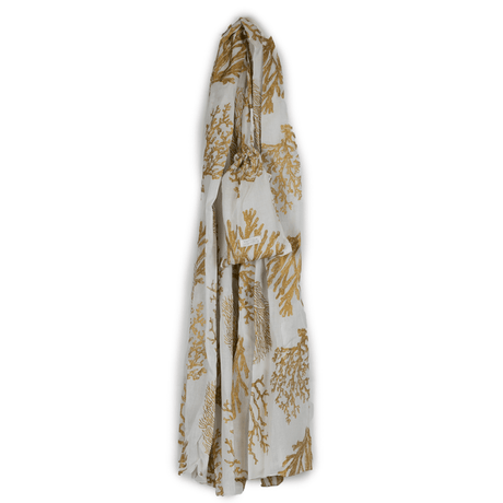 Pareo in Puro Cotone Fantasia Corallina - Phocea Copricostume Marinette Saint-Tropez Oro 