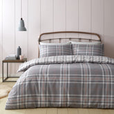 Parure Copripiumino Cotone Fantasia Double Face - Kelso Copripiumino Catherine Lansfield Singolo Grigio/Rosa 