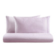Parure Copripiumino in Puro Cotone Tinto in Filo Rigato Tif - Lisola Stretta Rosa