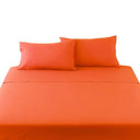 Parure Copripiumino in Puro cotone Tinta Unita - Solari Copripiumino Lisola Singolo Arancio 