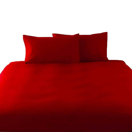 Parure Copripiumino in Puro cotone tinta unita Copripiumino L'isola che non c'era Singolo Rosso 