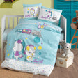 Parure Copripiumino per lettino in puro cotone con fantasia Baby Sweet - Daunex 