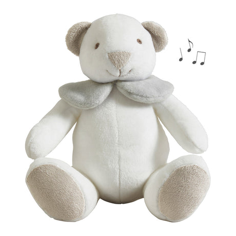 Peluche Musicale a Forma di Orsetto - Ourson Musicale Peluche Mathilde M. Grigio 