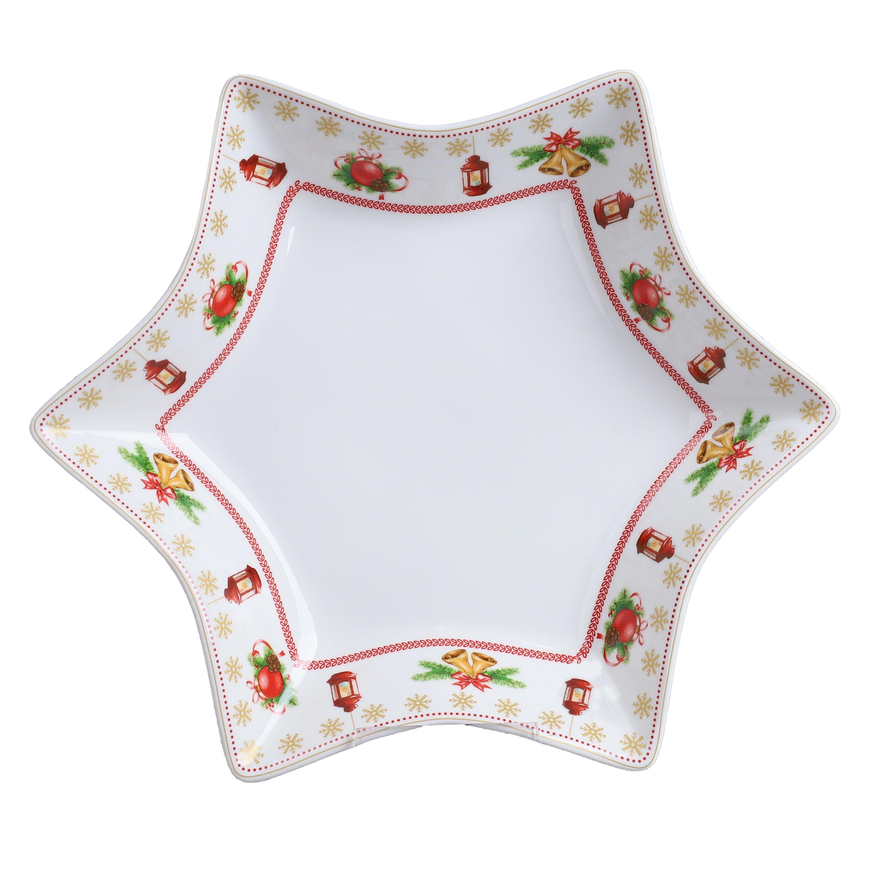 Piatto a Forma di Stella in Porcellana New Bone - Chalet Piatto Villa Altachiara Piccolo 