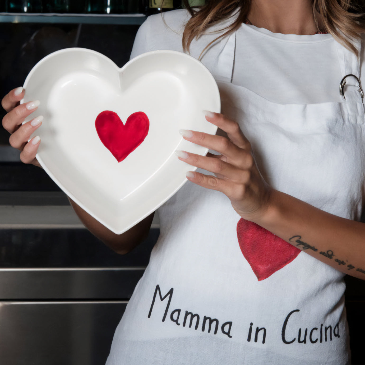 Pirofila in Grès Serigrafato Cuore Rosso1