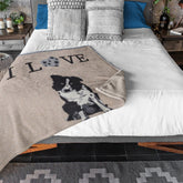 Plaid in Lana Cotta - I Love Border Collie 