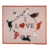 Plaid in Lana Cotta - I Love Cats Plaid i nastri di Mirta Plaid 