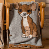 Plaid in Lana Cotta - I Love Chihuahua 