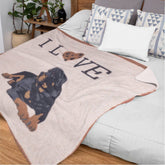 Plaid in Lana Cotta - I Love Rottweiler 