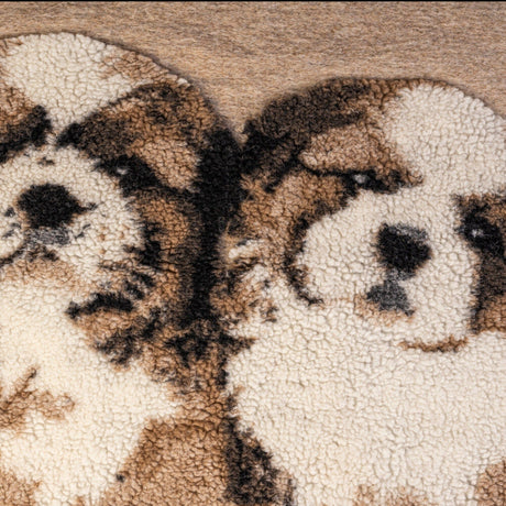 Plaid in Lana Cotta - I Love Shih Tzu Plaid i nastri di Mirta 