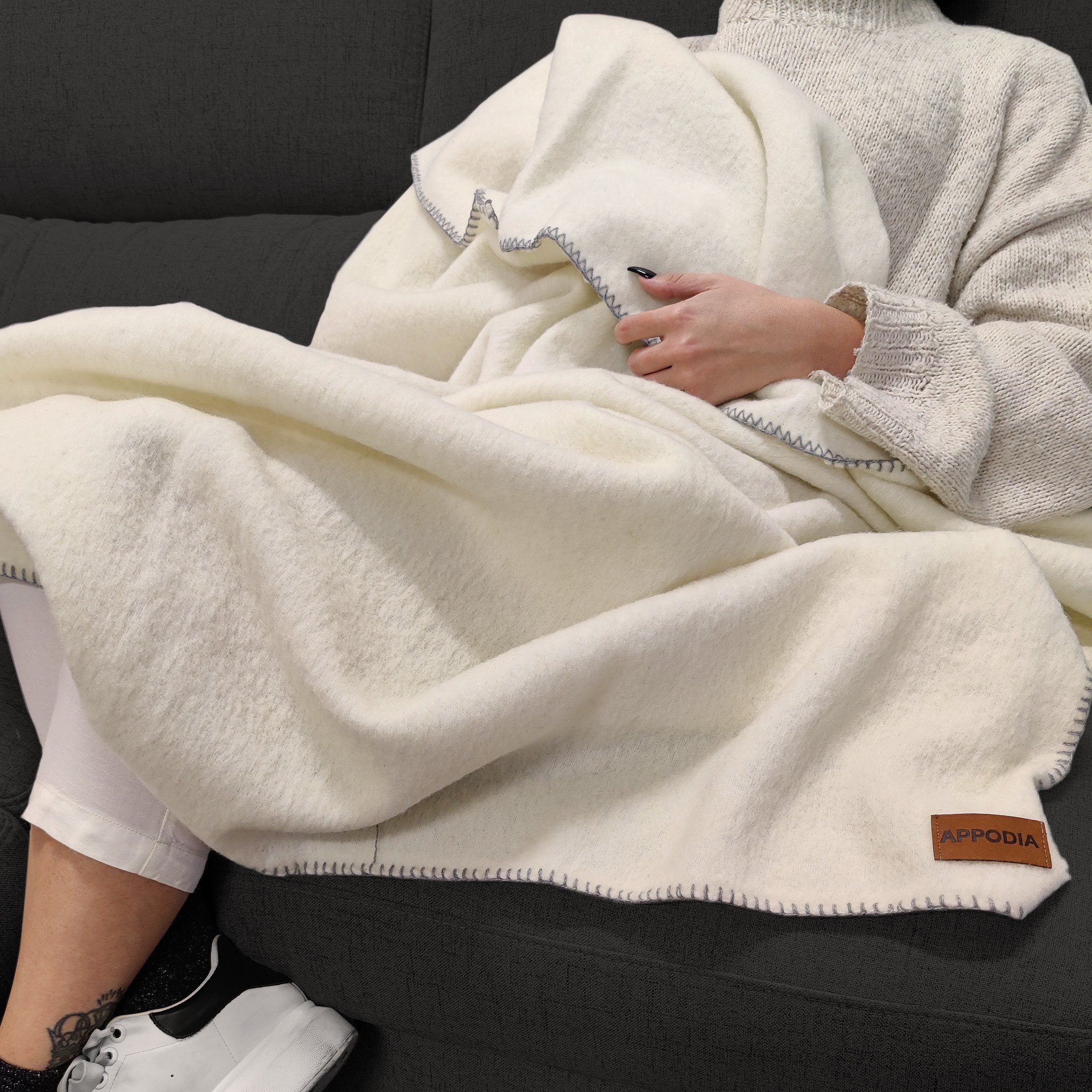 Plaid in Lana Tinta Unita - Giusy Plaid Appodia 