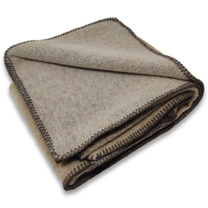 Plaid in Lana Tinta Unita - Giusy Plaid Appodia Plaid Sabbia 