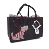 Plaid in MicroPile con Borsa Coordinata - Puppy Plaid Daunex Plaid Antracite 