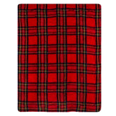 Plaid Morbidotto Imbottito in MicroPile Scozzese - Tartan Plaid Daunex Rosso 