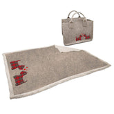Plaid Morbidotto in MicroPile con borsa in feltro coordinata - Friend 