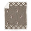 Plaid Morbidotto in MicroPile Fantasia Cervo - Trofeo Plaid Daunex Plaid Tortora 