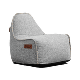 Poltrona Pouf in fibre di olefina per bambini - Cobana Poltrona SACKit Grigio Chiaro 