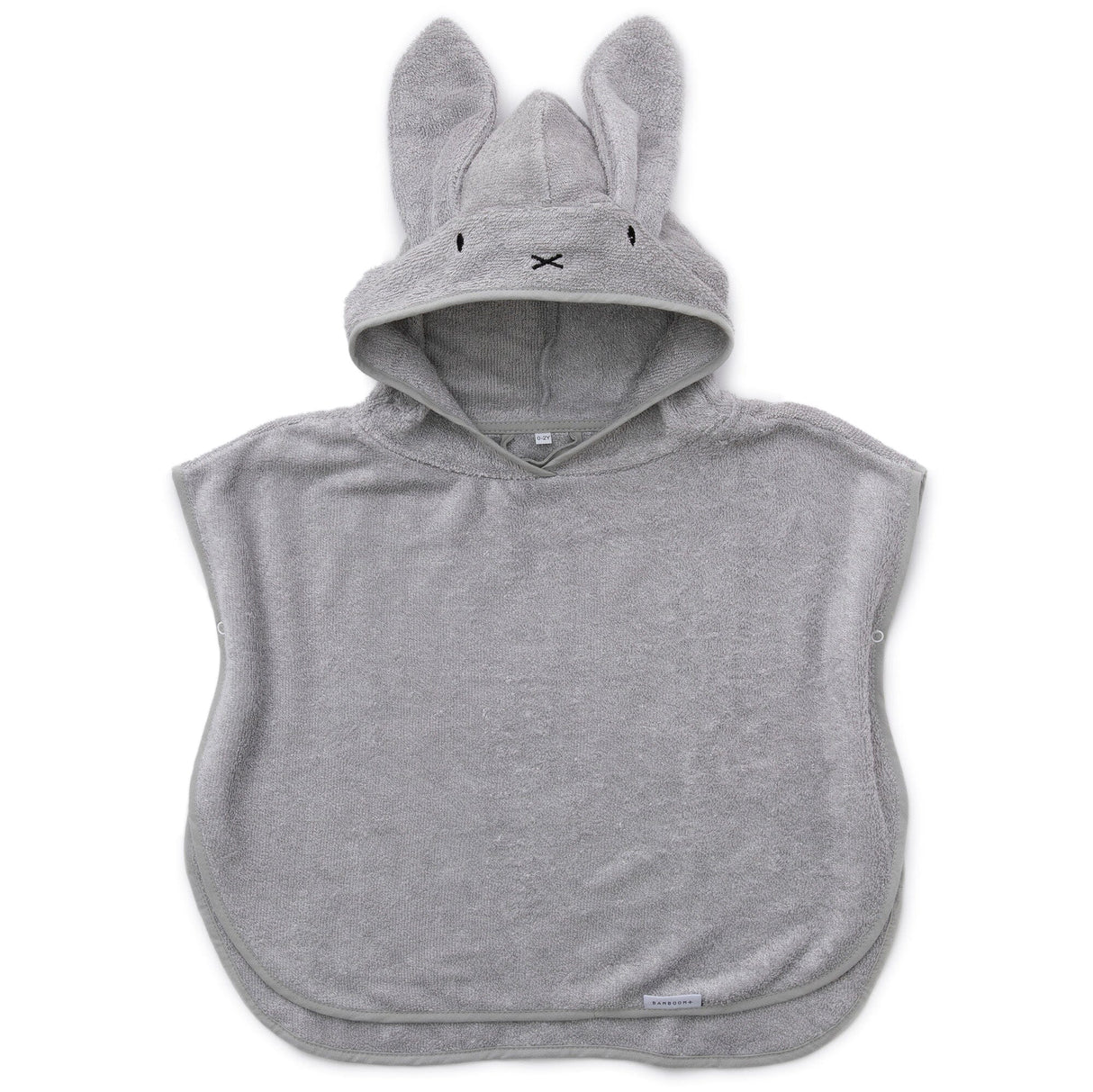 Poncho da Bagno Bambino in Spugna di Bambù Organico - Terry Poncho Bamboom 0/2 anni Grigio 