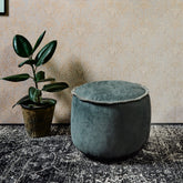 Sedile Pouf in esclusiva pelle naturale danese - Dunes Sedile SACKit Antracite 
