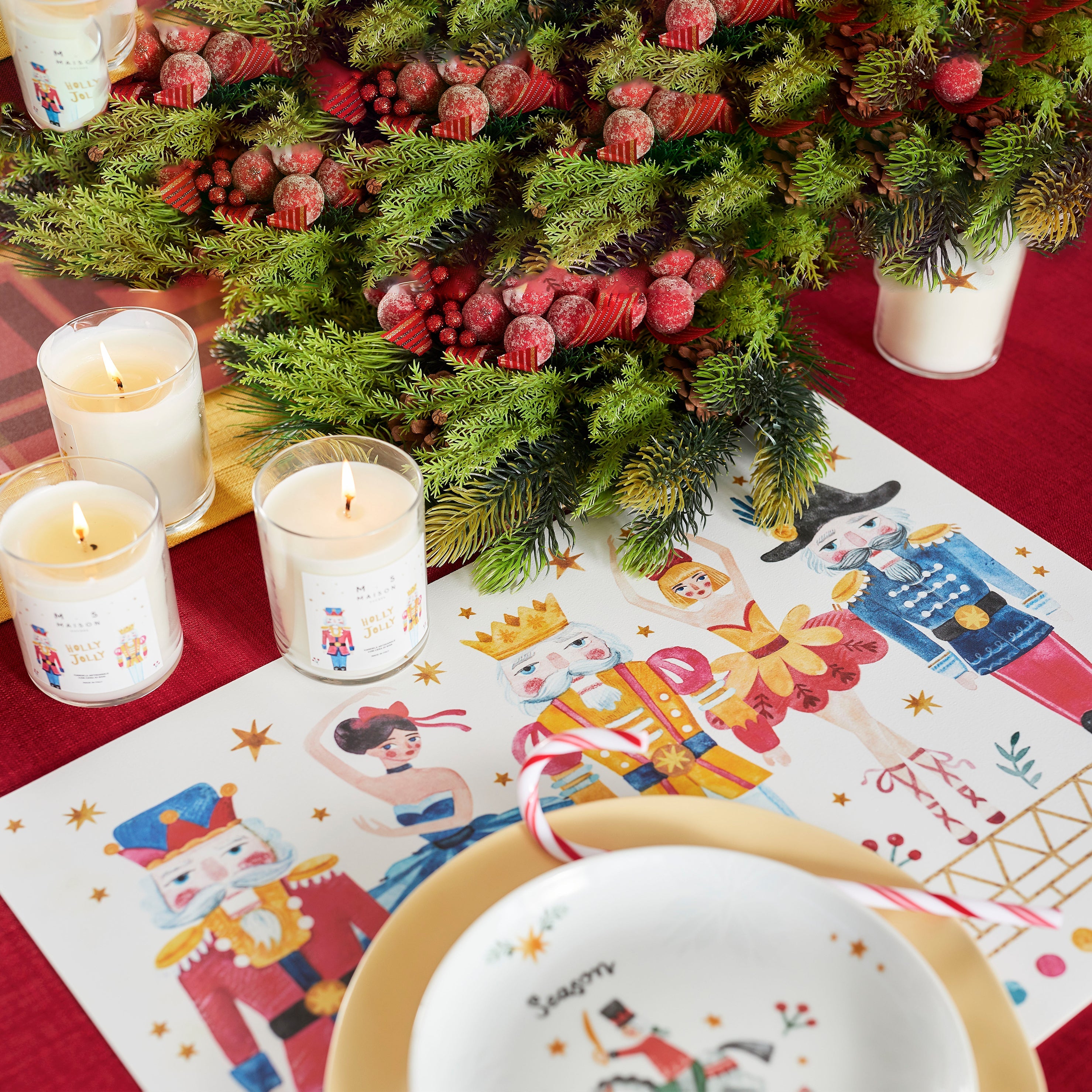 Runner Antimacchia in Fantasia - Schiaccianoci Runner Maison Sucrée 