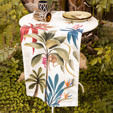 Runner in Raso di Puro Cotone Fantasia Botanica - Amazzonia 