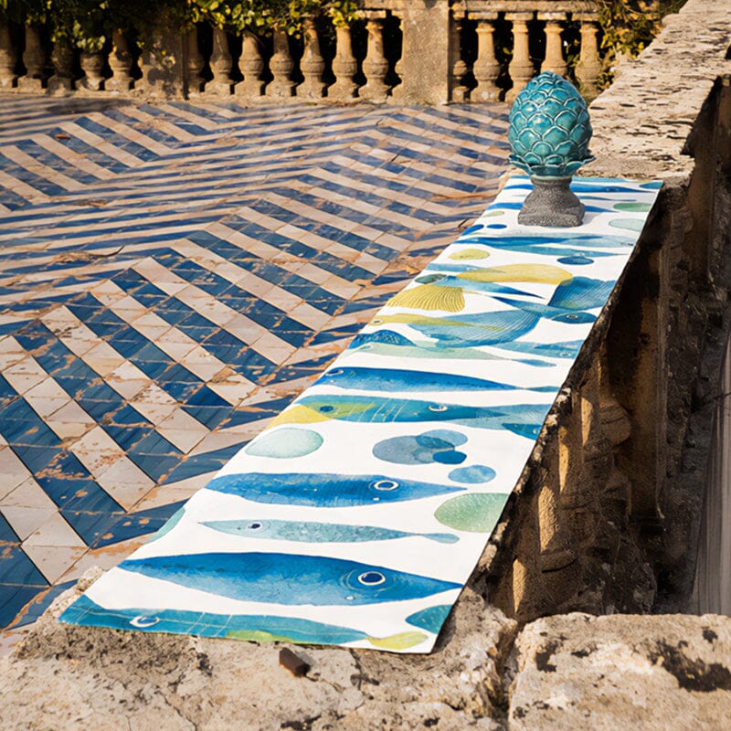 Emma Barclay Lucinda Runner Tavolo In Lino Fantasia, 40x91 Cm, Colore Panna, 100% Poliestere, Delicato Pizzo Floreale, Lavabile A 30°