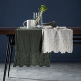 Runner in Puro Lino StoneWashed no Stiro - Primula 