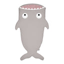 Sacco Nanna Invernale Squalo Bimbo - Shark Sacco Nanna Baby Bites Pietra/Rosa 