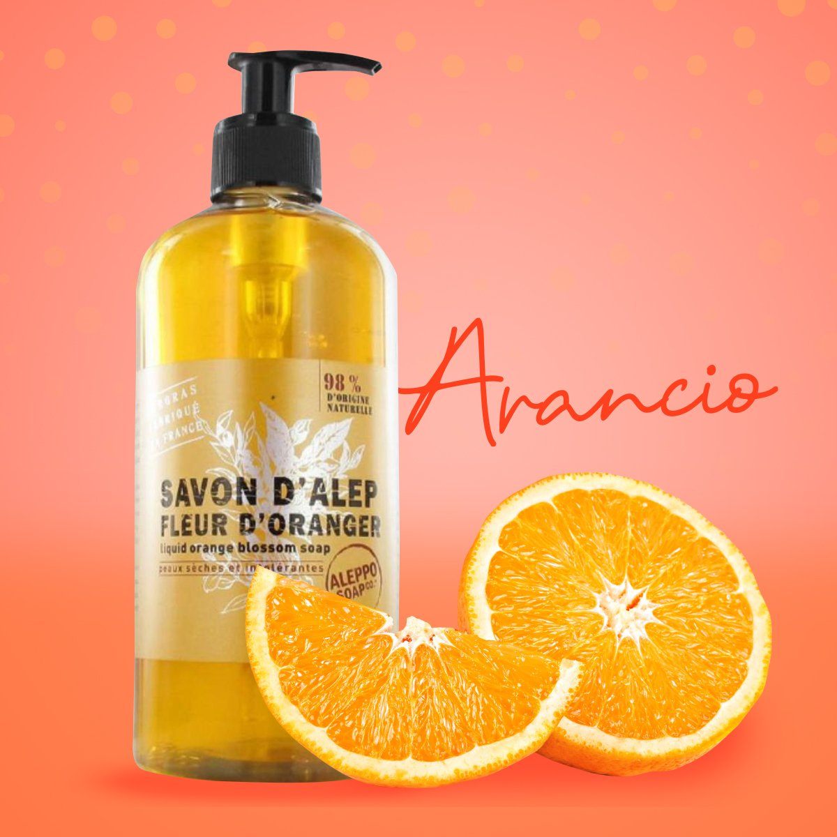 Sapone Liquido d'Aleppo ai Fiori di Arancio - Tadé Sapone Tadé Sapone 500ml 