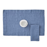 Set 2 Americani in Puro Lino StoneWashed no Stiro - Andromeda Americano Lisola Blu (Lavagna) 
