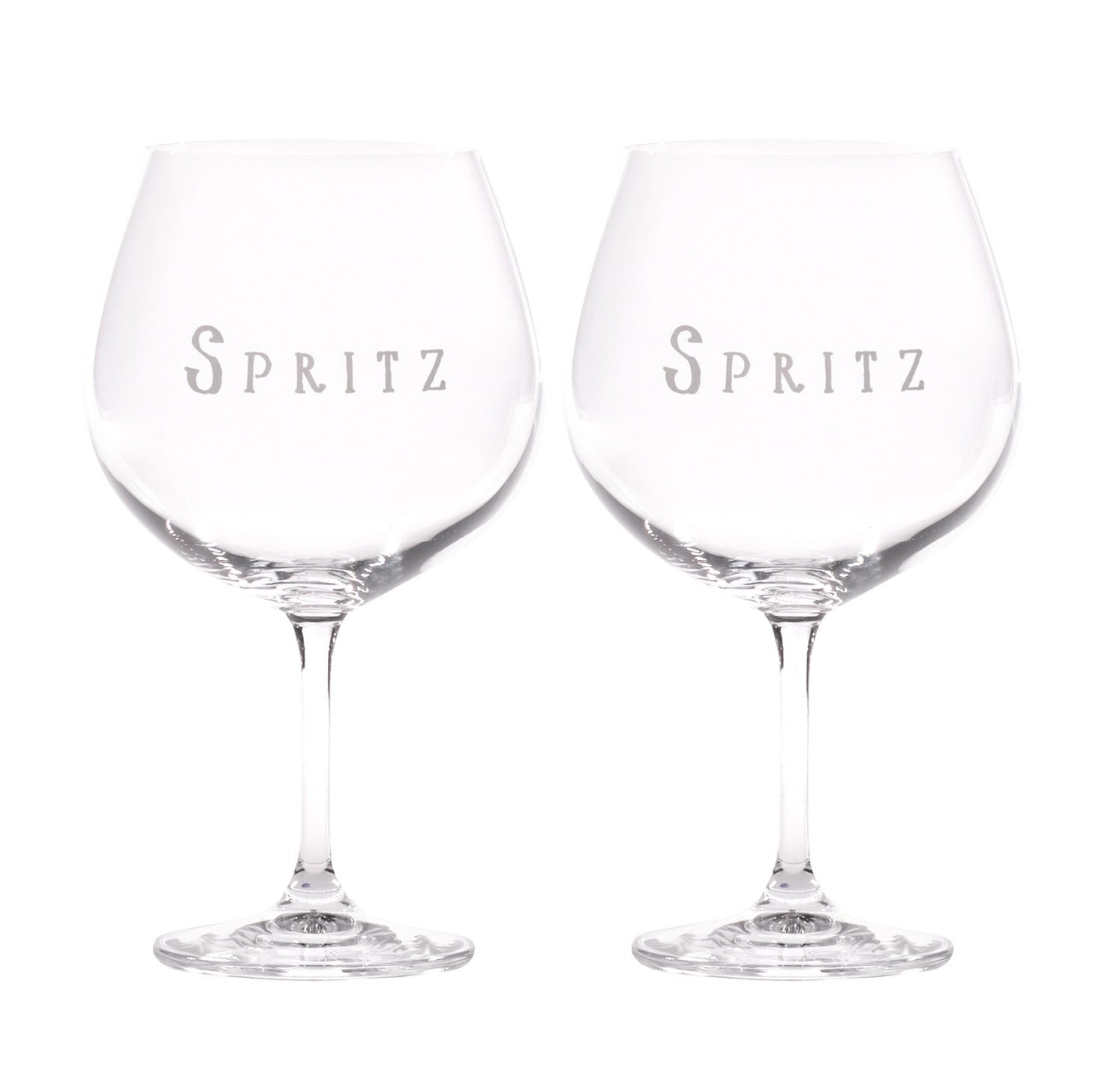 Set 2 Calici Cocktail Serigrafati - Spritz Calice Simple Day Bianco 